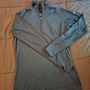NIKE Womens Dri Fit 1/2 Zip Pullover, Dark Teal